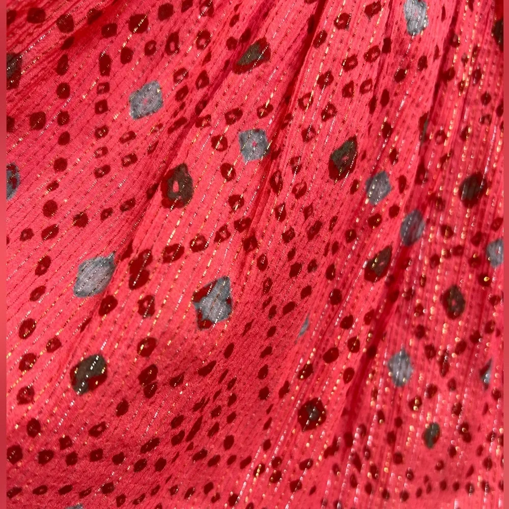 Ulla Johnson Arisa Mini Dress in Hibiscus, Silk Chiffon, Crossover neckline 10 - Picture 7 of 16